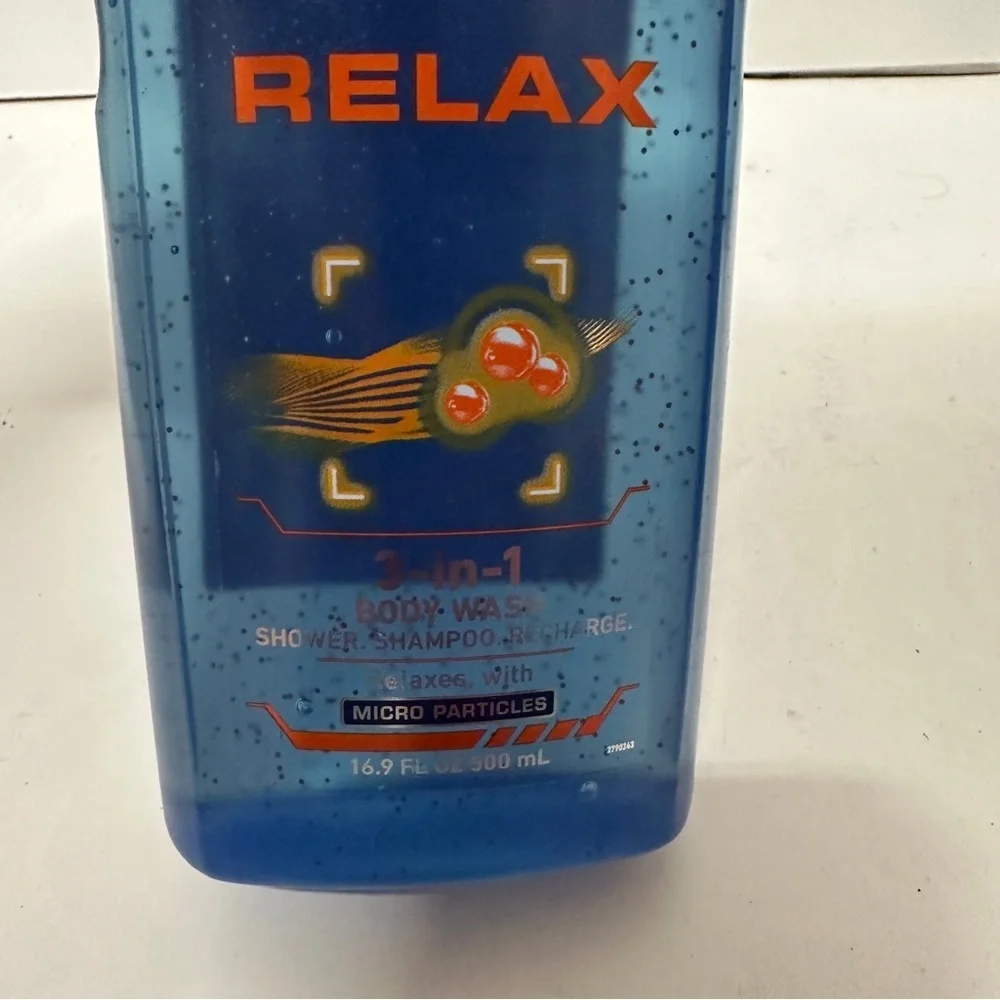 Nivea for Men Relax Body Wash 3 in 1 Body Hair Face 16.9 OZ HTF